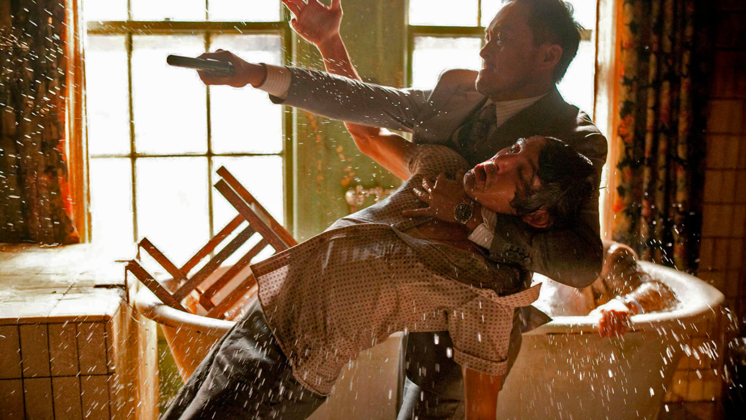 EXCLUSIVE. SUNDAY CALENDAR COVER STORY FOR APRIL 4, 2010. DO NOT USE PRIOR TO PUBLICATION. KEN WATANABE (top) as Saito and LUCAS HAAS as Nash in Warner Bros. Pictures’ and Legendary Pictures’ sci-fi action movie “Inception,” a Warner Bros. Pictures release.Photo by